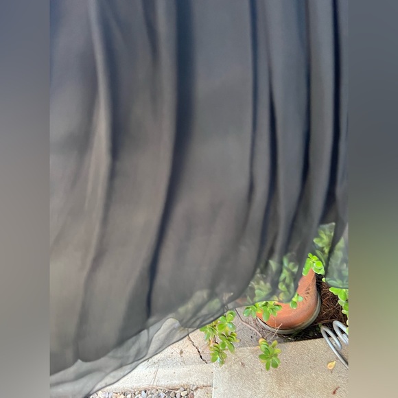 Vintage 60s cocktail dress short black chiffon satin beaded Sz XS Jay Herbert CA - Picture 6 of 11